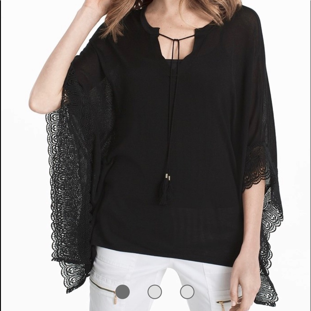 ⭐️HP⭐️New WHBM Butterfly Lace Pullover